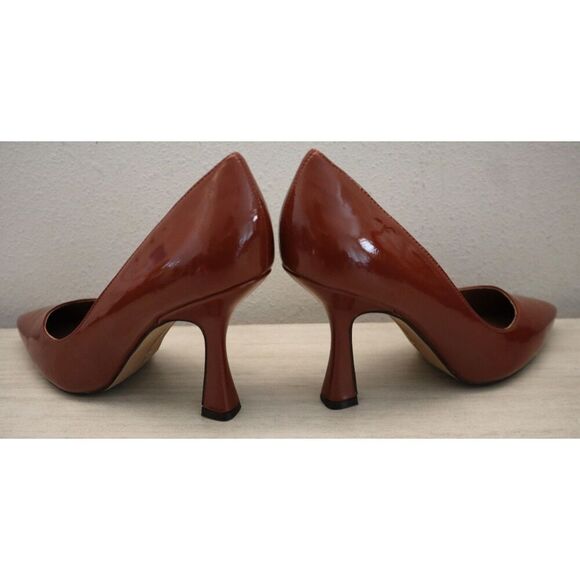 Gabrielle Union 684-5382 Women’s Sz 9 Cognac Brown Lilian Set In Heel Pumps - Picture 15 of 16